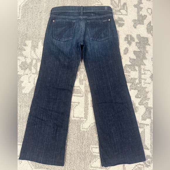 7 for all mankind  Dojo Flare Leg Jeans - Blue, 30 - Picture 6 of 7